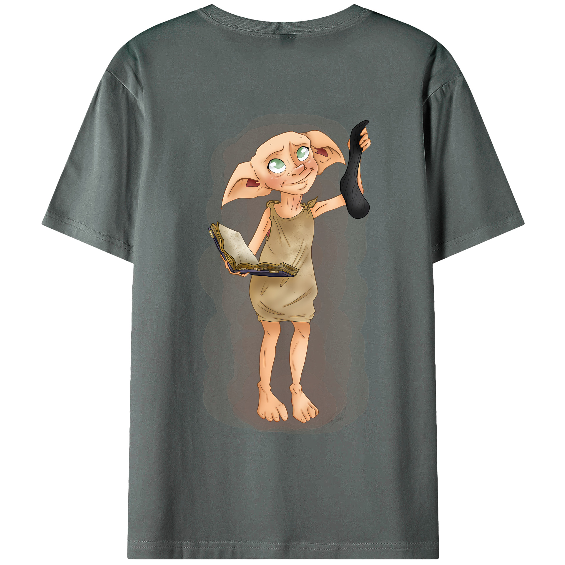 （画像用） Harry Potter ハリー・ポッターシリーズ 綿100％ メンズ半袖Tシャツ（バックプリント） 通気性